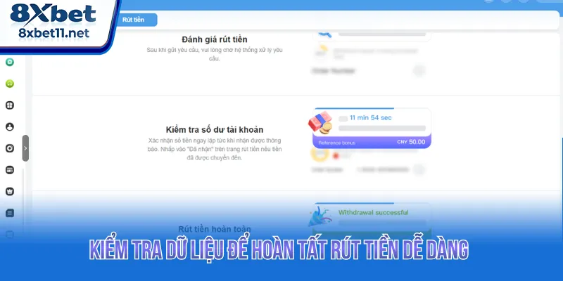 Rút Tiền 8XBET: 3 Bước Nhận Thưởng Đơn Giản Và Tiện Lợi 2 Xác nhận rút tiền 8XBET diễn ra tối ưu trong vài phút